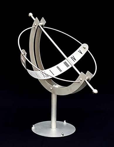 DanDiBo 96207 Cadran solaire en acier inoxydable pour le jardin 70 cm avec colonne orientable résistant aux intempéries Horloge de jardin moderne en métal