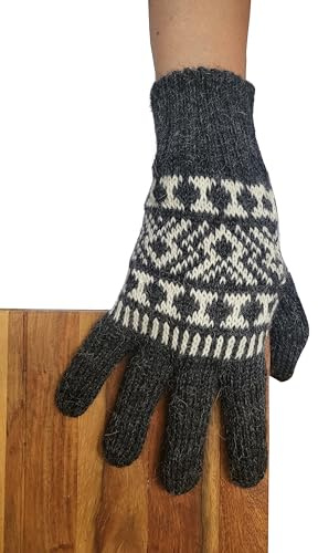 Posh Gear Alpaka Handschuhe Guantofigura Fingerhandschuhe Damen Herren aus 100% Alpakawolle