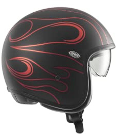 PREMIER HELMET 24 VINT. FR RED CHROM BM S