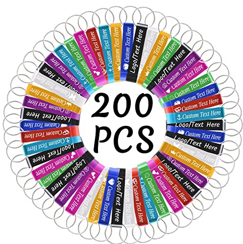 200 Pezzi Personalizzato Apribottiglie Portachiavi Bulk Apri Bottiglia di Birra Personalizzato con Logo Testo Inciso Apribottiglie di Nozze Favori-Assortito