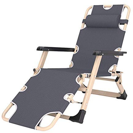 Patio Chairs Reclining Sun Loungers Zero Gravity Chaise Lounges Outdoor Garden Rocking Deck Chair for Beach Camping Support 440lbs Dark Grey (Color : Without Cushions)