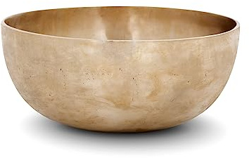 XDrum Therapeutic Klangschale Ton E / 1000 g, Gestimmt auf Ton E, Ca. 20 | Handgehämmerte Klangschale für Nabelchakra (Manipura), Harmonisiert die Energie und unterstützt Blockadenlösung, Ca. 20, Zink