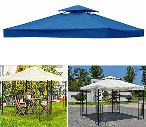 Ersatz-Überdachung Für Grill-Pavillon,3x3m Pavillon-Dach Für Den Außenbereich, Grilldach-Abdeckung,Partyzelt Ersatzbezug,‎Ersatzdach Für Pavillon-Creamy-White||Single top