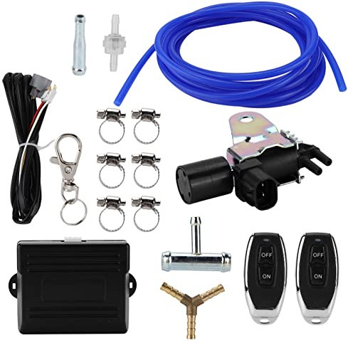Kit Controller Universale per Valvola di Ritaglio di Scarico Wireless per Auto | Controllo Professionale, Condizioni Ottimali, Installazione Semplice | Metallo + Plastica + Gomma