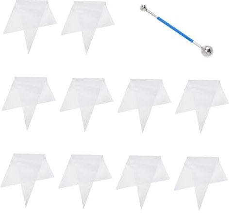 BESTonZON 20piezas Plástico Para Construcción Bolsa Aplicadora Para Lechada De Azulejos Bolsa Selladora Para Juntas y Mampostería Resistente y Reutilizable