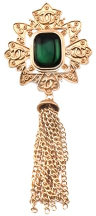 JKQBUX Versailles Serie Barock elegante Brosche Pin für Damen Herren Mädchen Retro Court Perle Corsage Pin zartes Accessoire, 7.6 * 3.7cm, Aluminium, Kristall
