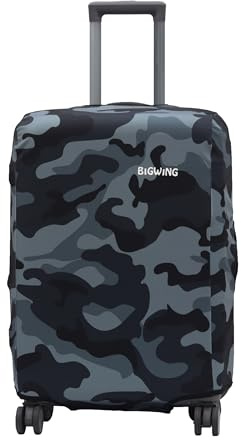 BIGWING Polyester kamouflage tryck skyddande hårt bagage vagn väskskydd, passar endast på fiber - plastväska, Flerfärgad, 28 inch (75 cm) Trolley Bag Cover, Resetillbehör