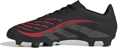 adidas Unisex Predator Club Firm Ground/Multi Ground Football Boots, Core Black/Grey Four/Lucid Red, 47 1/3 EU