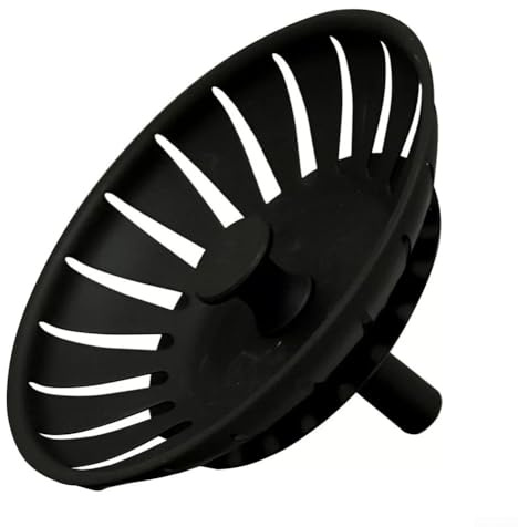 Kitchen Sink , 78mm Black Kitchen Sink Replacement Drain Waste Filter, Stainless Steel Sink Strainer Basket for Kitchen Bathroom