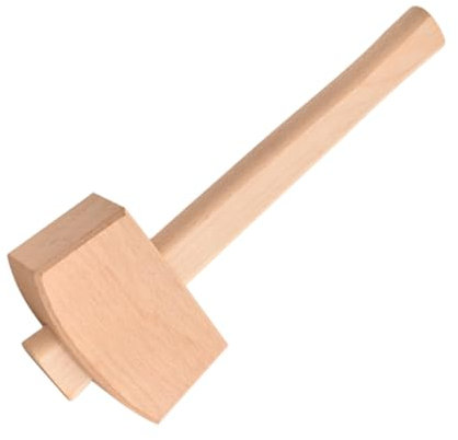 Homoyoyo Wood Mallet Hammer for Wood Carving and Woodworking Hand, Small Wooden Carpenter Mallet Hammer for DIY Crafts and Leathercraft –