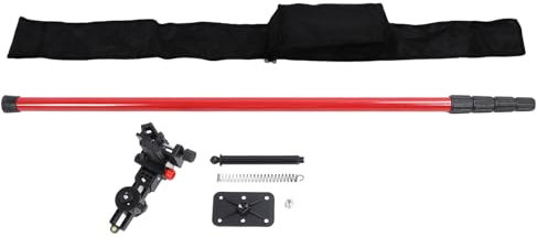 HAUTFENM Level Tool Telescoping Pole 4M Adjustable Inrared Level Tool Extendable Mounting Rod or Ceiling