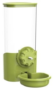 Kaninchen Wasserflasche, 850 ml Hängewasserspender für Käfig, Transportbox Stall geeignet für Kaninchen, Chinchilla, Frettchen, Meerschweinchen, Eichhörnchen und Igel (Grün, 850ml)