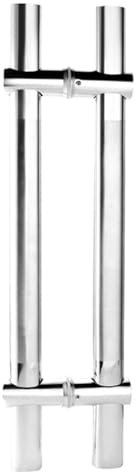 GLETSF Poignée De Porte Réglable en Acier Inoxydable pour Porte en Verre, Porte en Bois, Porte Coulissante, pour Maison, Magasin, Garage, Bureau - 5 Tailles-One Color-120 * 90cm