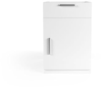 Wasophoogte® Meuble Cuisine - Meuble Bas Cuisine - Module N4-700(P)*600(L)*910(H) mm - Blanc - Design élégant, Gain de Place et Ergonomique – Facile à Installer