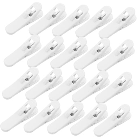 Holibanna 40 Piezas Clips Sujetacables para Auriculares Minimalista Fijación para Gestión Ordenada de Cables Ropa Prácticos y Duraderos para Oficina y Hogar