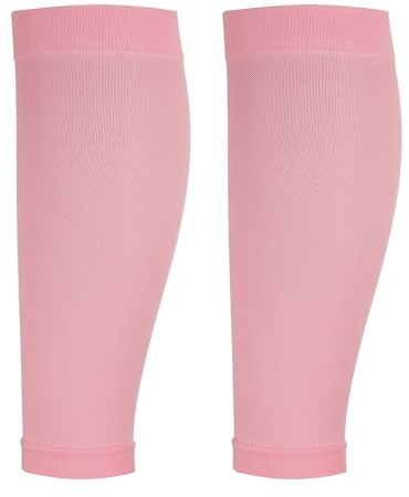 PATIKIL Calf Compression Sleeves, Leg Compression Elastic Sleeve Calf Brace Support for Men& Women, M& Pink& Spandex-Fitting For(Running Shin Splint Cycling Travel Relieve Leg Pain)