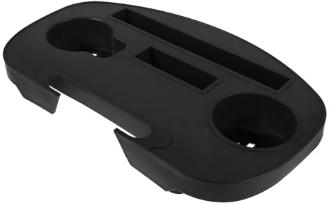 Levemolo Soporte para Vasos y Bandeja Multifuncional para Silla Reclinable Clip Resistente la Intemperie con Soporte para Móvil y Portavasos para Sillas de Playa y Piscina Color Marrón y