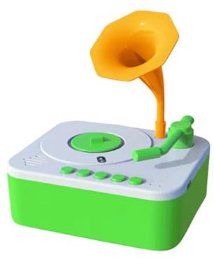 Oxxggkao Early Learning Toy Toddler Gramophone Educational Phonograph with Card Kids Music and Story Player for Boys and Girls Toddler Music Player