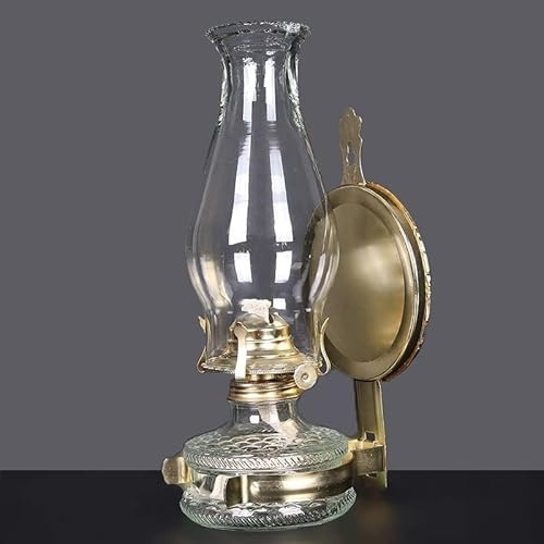 Lampes à huile, lampe pétrole, lanterne d'intérieur, en verre, rétro nostalgique