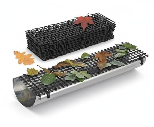 5m Gutter Leaf Guard Protection System Mesh Roof Guttering Cover to Stop Leaf Moss & Debris Cloggs Blocks (5m)