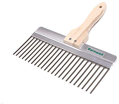 Barnwell Stainless Steel Scarifier 290mm x 85mm Prongs Plastering Drywall Render