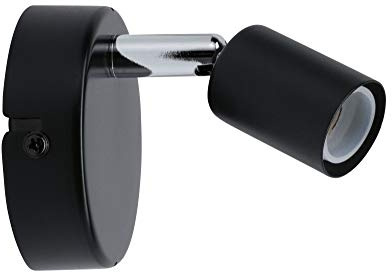 Paulmann 66750 Spotlight Carolina 1-flammig IP44 max. 1x10 Watt dimmbar Deckenstrahler Anthrazit, Chrom Metall Deckenspot GU10 ohne Leuchtmittel