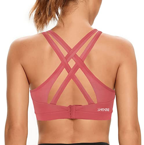 shekini Dam sport-bh stark stöd rygg kors bustier för fitness yoga löpning sport bh