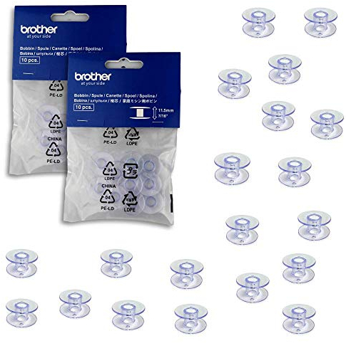 20 Spulen für Brother XL, SP, Innovis, Serie A und viele mehr (20,4 x 11,5 mm)