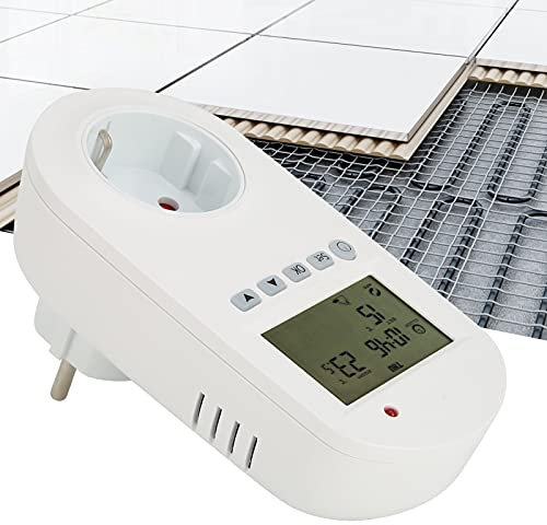 Thermostat, Thermostat à prise Programmable, installation enfichable, chauffage électrique pour vannes à bille électriques pour électrovannes ou radiateurs