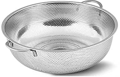 Abtropfsieb Seiher Küchen Edelstahl Salat Nudel Pasta Sieb Durchschlag BA3 (25,50cm)