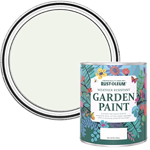 Rust-Oleum Off White Mould Resistant Garden Paint in Matt Finish - Steamed Milk 750ml