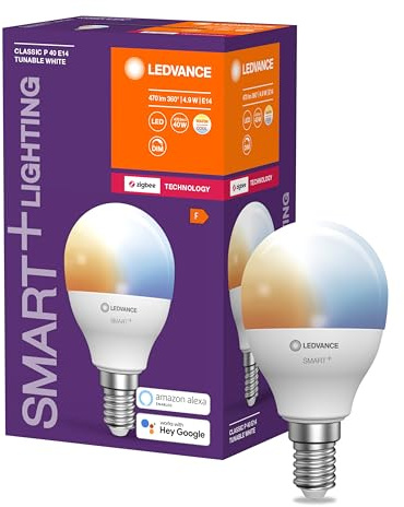 LEDVANCE SMART+ Miniballform mit ZigBee Technologie P40 E14 Tunable White 2700-6500K