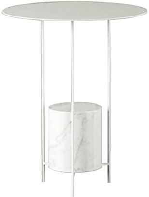 ZYMEN Table Console Marbre Style Contemporain Table D'appoint Design Salon Meubles Table Basse (Color : D, Size : Dia40*H50CM) Commemoration Day