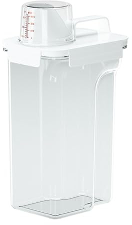 predolo Dispenser per Detersivo per Bucato, Contenitore per Farina di Cereali Secchi per Alimenti, Contenitore Ermetico Multiuso per Riso Da Appoggio per Fari, 2800 ml