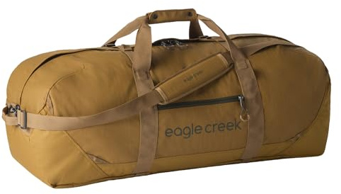 Eagle Creek No Matter What Reisetasche 90L I Extrem robust & komprimierbar I Nachhaltige Duffel für Reisen, Camping & Abenteuer I 90L Volumen I Safari Brown