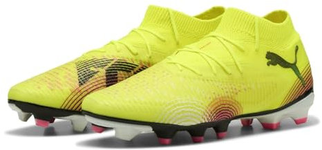 PUMA Future 8 PRO FG/AG, Unisex Fussballschuh, Yellow ALERT-PUMA Black-Sun Struck,