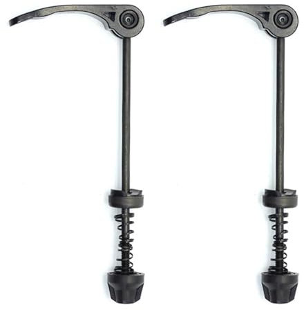 ZEACCT 2 Piezas Bike Cierres Rápidos, Cierre Eje Pasante Rueda Bicicleta, Juego Pinchos Liberación Rápida de Ultraligera, para Carretera, Bicicleta de Montaña, Bicicleta de Ciudad