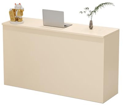 GAOXIAO Empfangstheke Modern, Rezeptionstresen Klein mit Abschließbaren Schubladen und Aufbewahrungsschränken, Rezeption Schreibtisch für Laden Büro Messe Hotels Lobby C 100 x 40 x 90 cm