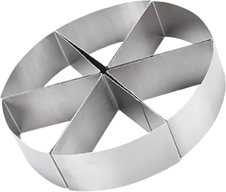 LABRIMP Cake Cutter Set Not Easily Deformed Stainless Steel 6pcs and Smooth Surface Triangle Mousse Cutting Moulds Cheese Slicing for Mousse Cake