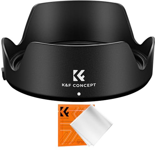 K&F Concept EW-78F Camera Bayonet Lens Hood Protector Compatible with Canon RF 24-240 mm F4-6.3, Reversible Tulip Flower Sun Shade for Lens