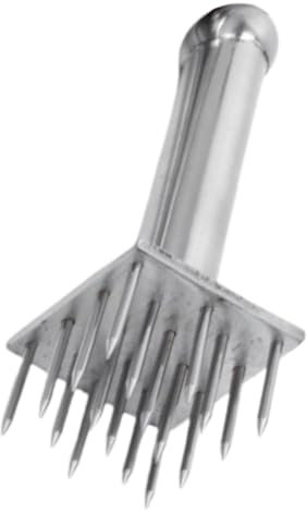 Garneck Batticarne Per Carne in Acciaio Resistente Con 28 Aghi, Martello Ammorbidente Per Bistecca Portatile Con Impugnatura Ergonomica, Utensile Da Cucina Riutilizzabile Per Barbecue e Carne Macinata