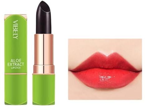 PH Colour Changing Lipstick - Aloe Vera Colour Changing Lip Balm, Moisturising & Long Lasting Lip Gloss Stick For Women
