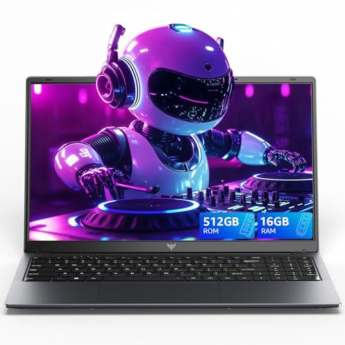 ACEMAGIC 15.6 Zoll FHD Laptop Computer - Quad-Core N-95 Prozessor bis zu 3.4GHz（Beat N5095） Laptop, 16GB DDR4 512GB SSD Notebook, Unterstützung WiFi 5, BT5.0, 3*USB3.2, 5000mAh