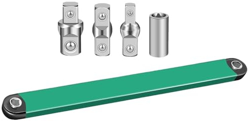 Fangfhai Clé d'extension décalée – Outil d'extension de clé à double tête | Rallonge manuelle réglable pour équipement de réparation automobile, machines, entretien domestique