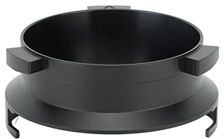 Respicefinem Anello in polvere di caffè 51mm Imbuto dosatore a mani libere in lega di alluminio per Serie 9 9335 9155 9355 9665 Nero (Nera)
