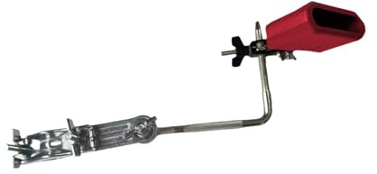 ＡＷＨＡＯ Soporte para Bombo con Campana, Soporte para Platillos, Soporte Metálico con en Forma de L Y Abrazadera, Rojo