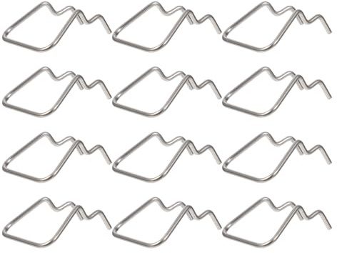 Pegboard Hooks 12 Pieces Perforated Wall Hook Set for Tool Board Hanging in Workshop and Garage Storage