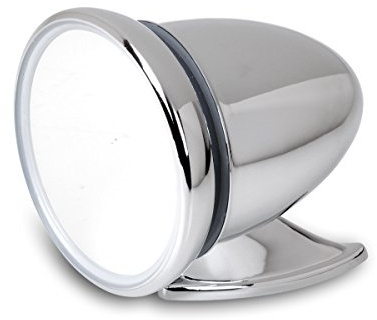 Rétroviseur extérieur universel pour voiture ancienne, chromé, 1 pièce, convient pour le côté conducteur et le côté passager