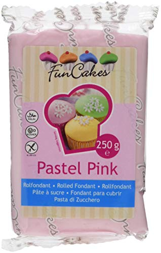FunCakes Pasta di Zucchero Rosa Pastello, 250g