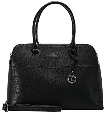 L.CREDI Women's Franka Handbag, schwarz